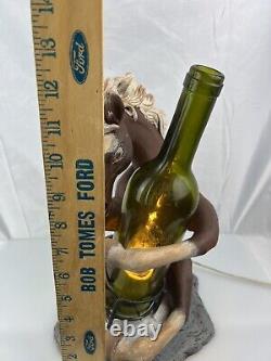 12 Tall Resin Old Drunk Horse Hugging A Glass Tequila Bottle Table Lamp
