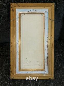 12 X 24 Vintage W. Riley Tropical Tequila Sunrise Oil Painting