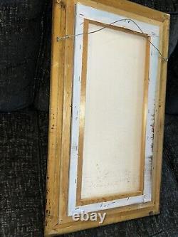 12 X 24 Vintage W. Riley Tropical Tequila Sunrise Oil Painting