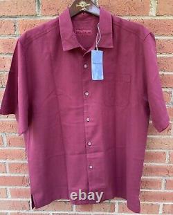 $148 Tommy Bahama Mens'tequila Mocking Parrot' Hawaiian Silk Camp Shirt L Large