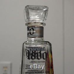 1800 Silver Reserva Tequila SHEPARD FAIREY obey Artist Series 2 Designer Bottle
