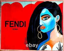 1800 TEQUILA SEXY LADY upcycled CB 15 X 20 Painting SWARTZMILLER DNA SIGNED ART