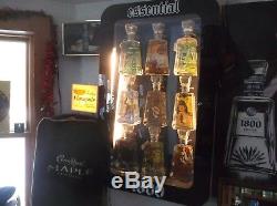 1800 Tequila Essential Artist Series 1 6 all of them AND RARE LIGHTED CASE WOW