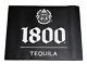 1800 Tequila Rubber Floor Mat Black White Man Cave Bar Garage Tailgate Gift Nwot