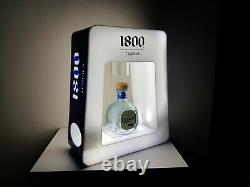 1800 Tequila bottle display with LED lights