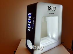 1800 Tequila bottle display with LED lights
