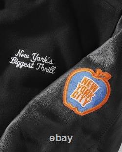 1800 Tequila x NTWRK x NY Nico Knicks Wool and Leather Jacket