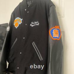 1800 Tequila x NTWRK x NY Nico Knicks Wool and Leather Jacket