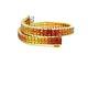 18k Yellow Gold Tennis Bracelet Multi Sap 19.26tcw Tequila Sunrise