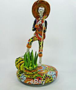 18 TALAVERA CATRINA JIMADOR large maguey tequila plant mexican day of the dead