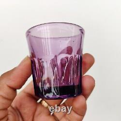 1920s Vintage Amethyst Glass Tequila Shot Tumbler Barware Decorative Collectible