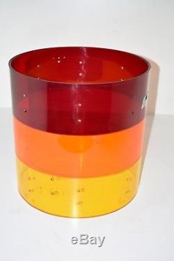 1970's Ludwig 16 Tequila Sunrise Vistalite Drum Shell