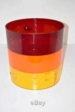 1970's Ludwig 16 Tequila Sunrise Vistalite Drum Shell