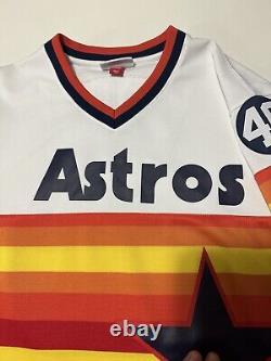 1975 Mitchell & Ness Houston Astros Jose Cruz jersey sz 44 Large Tequila Sunrise