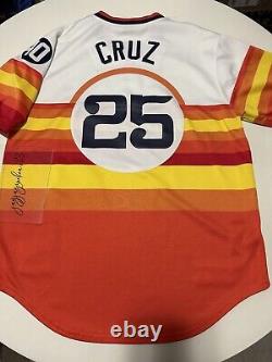 1975 Mitchell & Ness Houston Astros Jose Cruz jersey sz 44 Large Tequila Sunrise