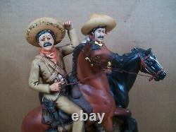 1977 Pancho Villa & Rodolfo FierroPorcelain Tequila Decanter (Empty)9.75 Tall