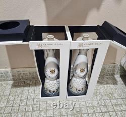1 Empty Clase Azul Añejo Bottle With Box 750 ML, Tequila Bottle Agabe Logo