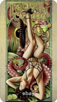 1 Oz. 999 Pure Silver Hayleybug Echo Chernik Tequila Cthulhu Colorized Art Bar