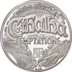 1 oz. 999 silver Colorized Cthulhu Temptations Tequila Girl EDGE # 0002