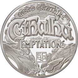 1 oz. 999 silver Colorized Cthulhu Temptations Tequila Girl EDGE # 0003 or 0004