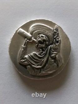 1 oz Silver Hand Poured, Tequila Skull Sombrero, Mutiny Metals