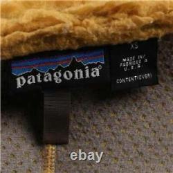 2000s Patagonia Patagonia Retro Pile Cardigan Fleece Jacket Tequila Gold XS rare