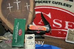 2002 CASE XX SFO TEQUILA SUNRISE BULLET SHIELD RUSSLOCK KNIFE Rare & Mint
