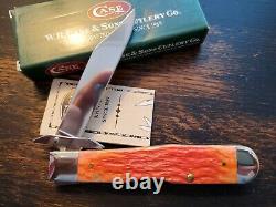 2002 Case XX 6111 1/2L Tequila Sunrise Bone Cheetah Knife Mint In Box RARE AAA+
