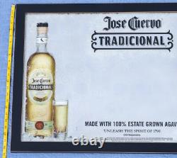 2011 Jose Cuervo TRADICIONAL Mirror Sign Reposado Silver Tequila SKULLS