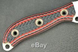 2014 Busse MAX Duty. 095 Hollow Ground Satin ElMax, Red Tequila Sunrise G10