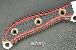 2014 Busse MAX Duty. 095 Hollow Ground Satin ElMax, Red Tequila Sunrise G10