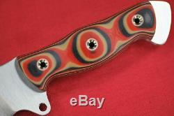 2015 Busse Custom Magnum Silent Knight. 26 Convexed Satin INFI Red Tequila G10