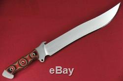 2015 Busse Custom Magnum Silent Knight. 26 Convexed Satin INFI Red Tequila G10
