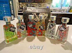 2015 Keith Haring 1800 Tequila Artist SET MATCHING #41/1800 COMPLETE W. BOX EMPTY