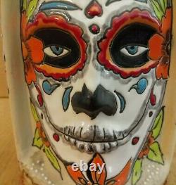 2018 Dos Artes Limited Edition Tequila Bottle Decanter Day Of Dead Ceramic Empty