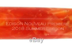 2018 Edison Nouveau Premiere Summer Edition Tequila Sunrise Fountain Pen Mint