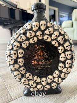 2018 Tequila Mandala Dia De Los Muertos Limited Edition Hand Painted Bottle