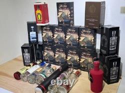 (26) Tequila & Rum Bottles EMPTY 750ml RANDOM Bulk LOT? Pics & Details