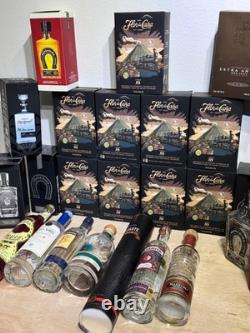 (26) Tequila & Rum Bottles EMPTY 750ml RANDOM Bulk LOT? Pics & Details