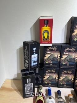 (26) Tequila & Rum Bottles EMPTY 750ml RANDOM Bulk LOT? Pics & Details