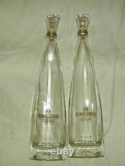 (2) Cincoro Tequila Michael Jordan (1) Anejo & (1) Blanco 750ml Empty