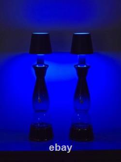 2 Clase Azul Gold Tequila Bottle Touch Wireless Lamps Multi-color 3 white modes