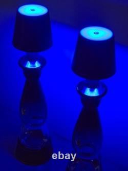 2 Clase Azul Gold Tequila Bottle Touch Wireless Lamps Multi-color 3 white modes