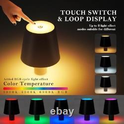 2 Clase Azul Gold Tequila Bottle Touch Wireless Lamps Multi-color 3 white modes