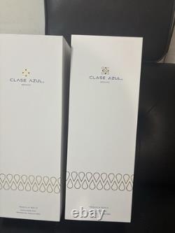 2 Clase Azul Gold Tequila Empty Bottle 750ml With Diamond Emblem White Box
