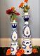 2 Clase Azul Reposado Tequila Magnum Empty Bottle Hand Painted 1.75l And 750 Ml