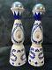 2 Clase Azul Reposao Tequila Bottle Hand Painted Signed Empty Decanter 750ml Xxx