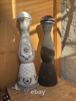 2 Empty Bottle clase azul Añejo, Reposado 750 ML, Size 750 ML Tequil