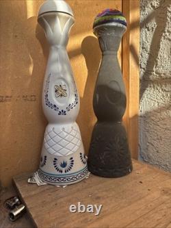 2 Empty Bottle clase azul Añejo, Reposado 750 ML, Size 750 ML Tequil