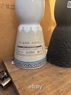 2 Empty Bottle clase azul Añejo, Reposado 750 ML, Size 750 ML Tequil